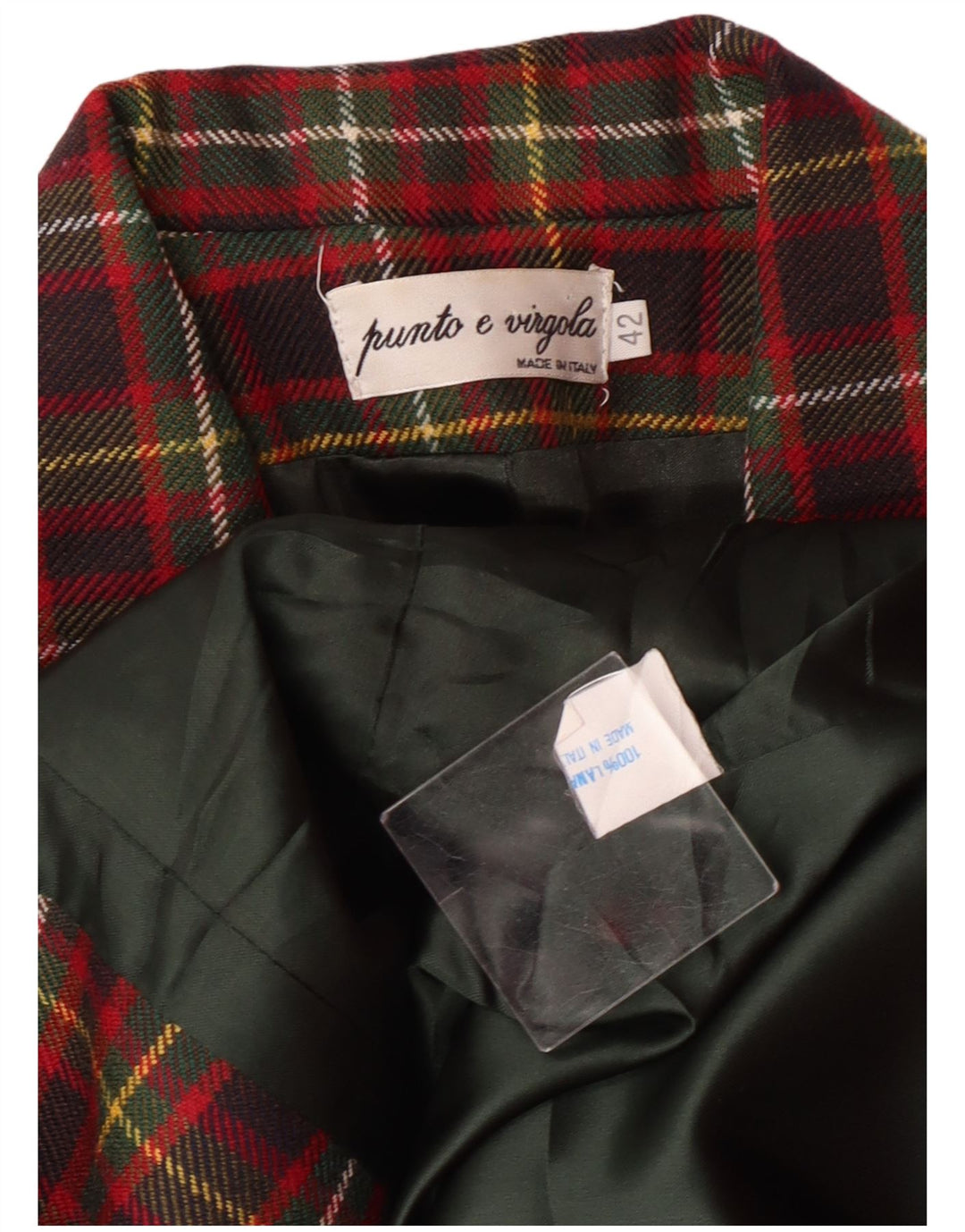 Giacca Blazer Donna Punto e Virgola IT 42 Medium Multicolore Check