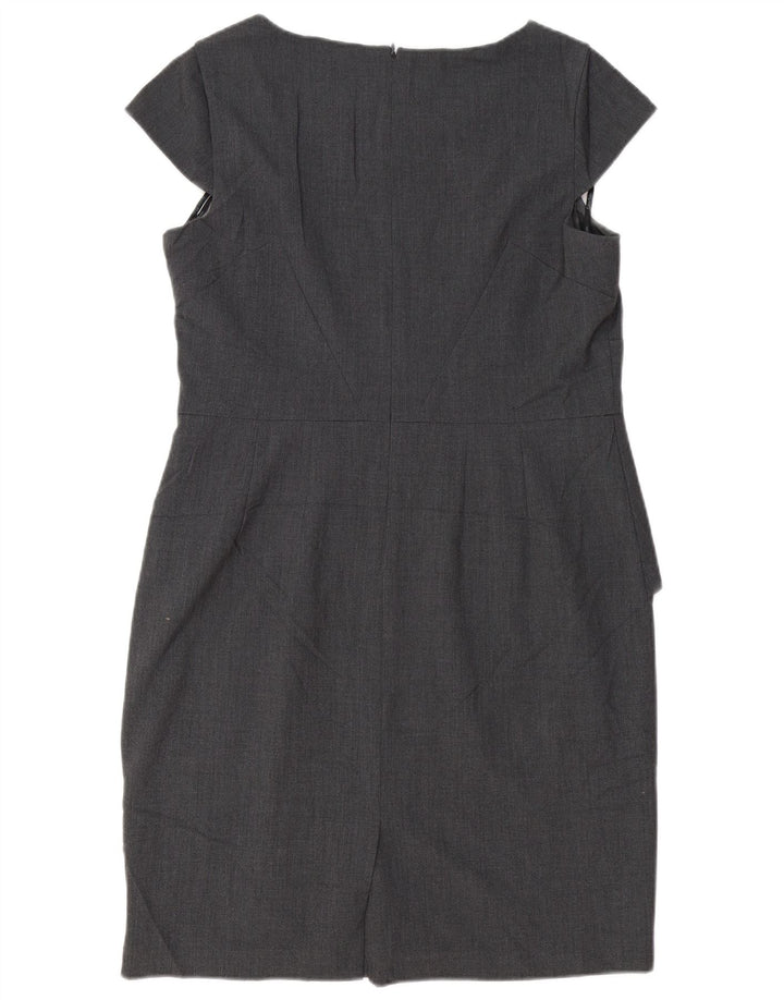 CALVIN KLEIN Abito tubino da donna UK 16 Large Grigio