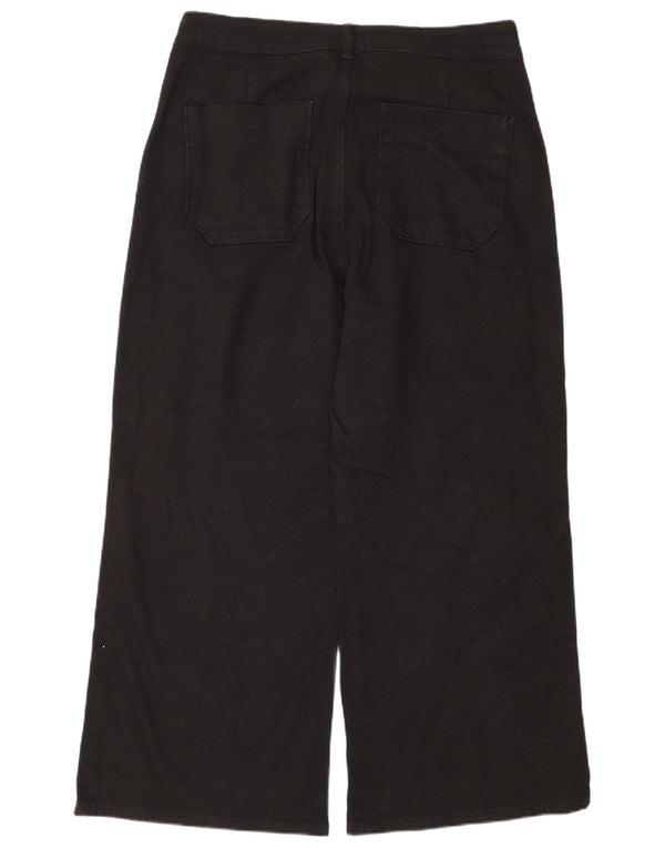 Jeans Zara da donna a vita alta a gamba larga, taglia EU 44 XL W34 L26 neri