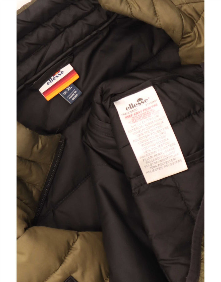 Giacca imbottita da uomo Ellesse UK 42 XL Poliestere kaki