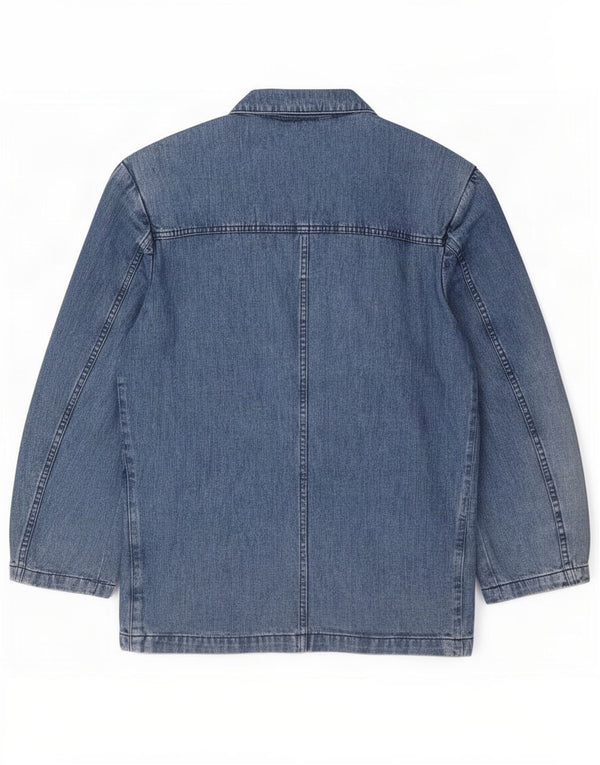 Giacca blazer in denim da uomo a 2 bottoni Carrera UK 38 Cotone blu medio