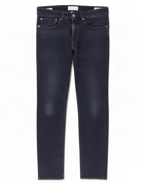 Calvin Klein Mens Skinny Jeans W33 L32 Navy Blue Cotton