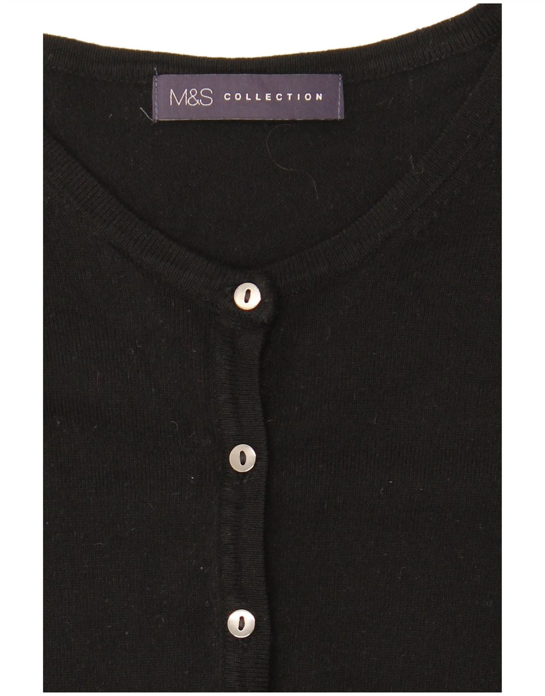 Maglione cardigan da donna Marks & Spencer UK 10 piccolo nero