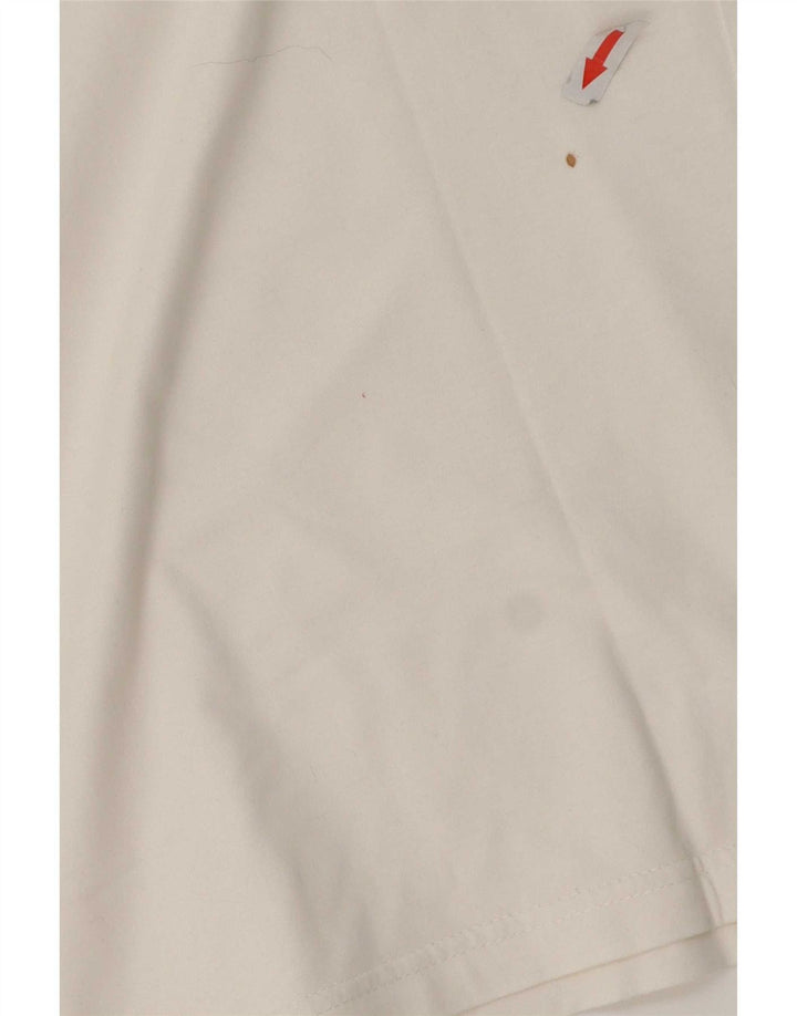 Polo da uomo Lotto Large in cotone maculato bianco