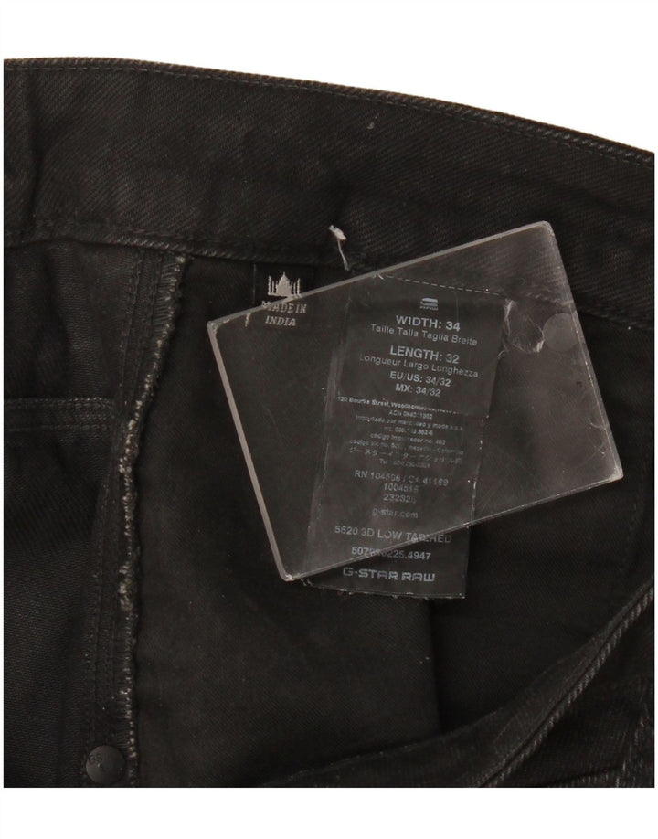 Jeans affusolati da uomo G-Star W34 L32 cotone nero