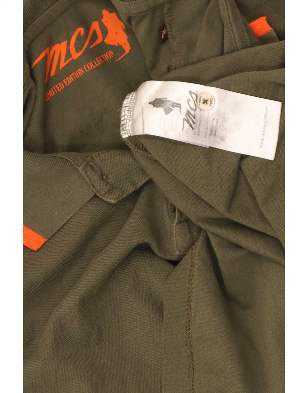 Polo da uomo Marlboro Classics XL in cotone kaki