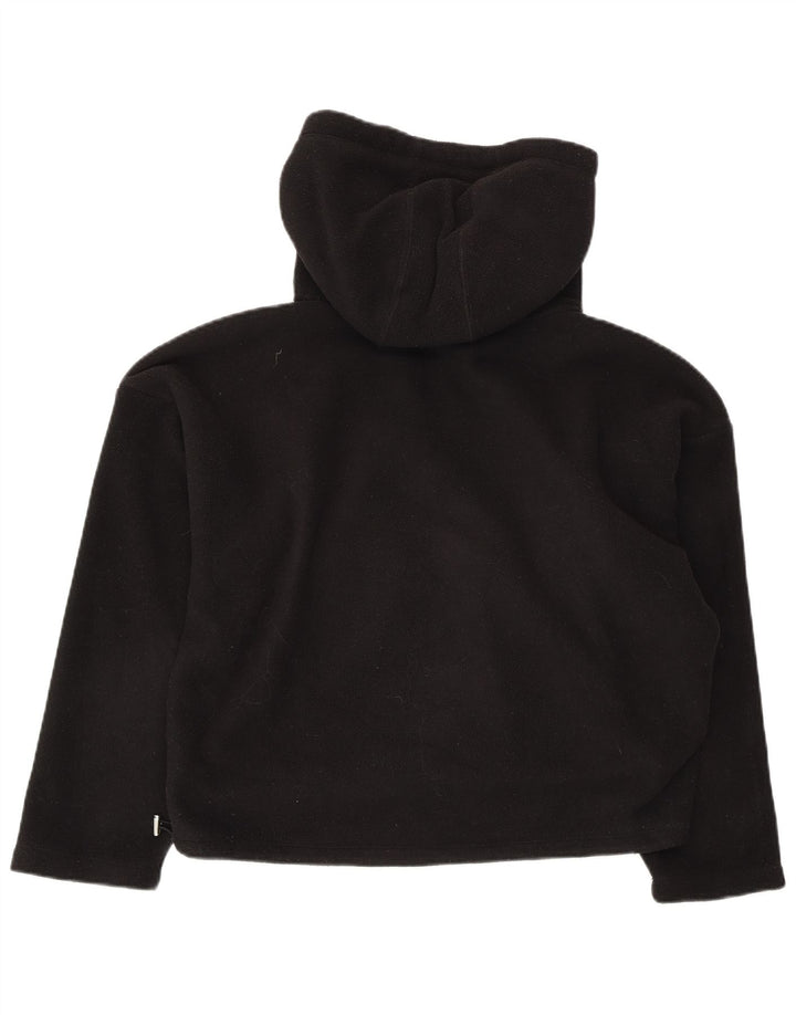 Maglione in pile con cappuccio oversize da donna CHAMPION UK 6 XS Nero