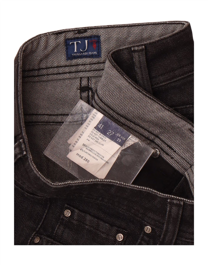 TRUSSARDI Womens Straight Jeans W25 L27 Black Cotton Vintage Trussardi and Second-Hand Trussardi from Messina Hembry 