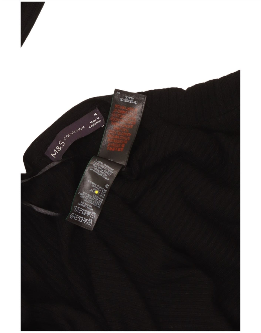 Maglione cardigan aperto da donna Marks & Spencer UK 14 viscosa nera media