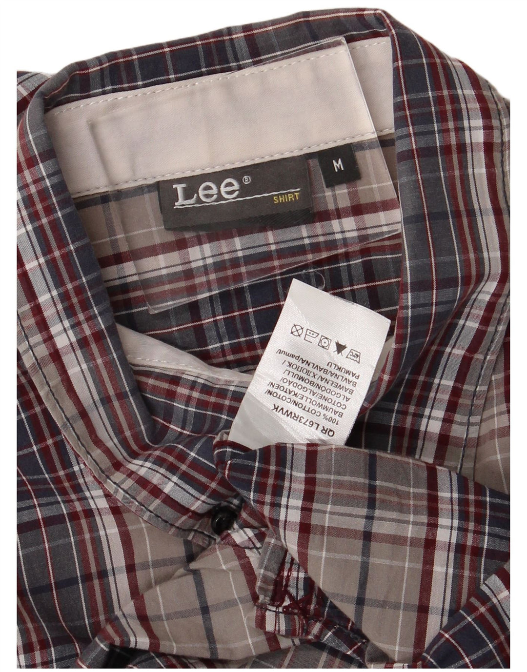 Camicia da uomo Lee in cotone scozzese medio multicolore