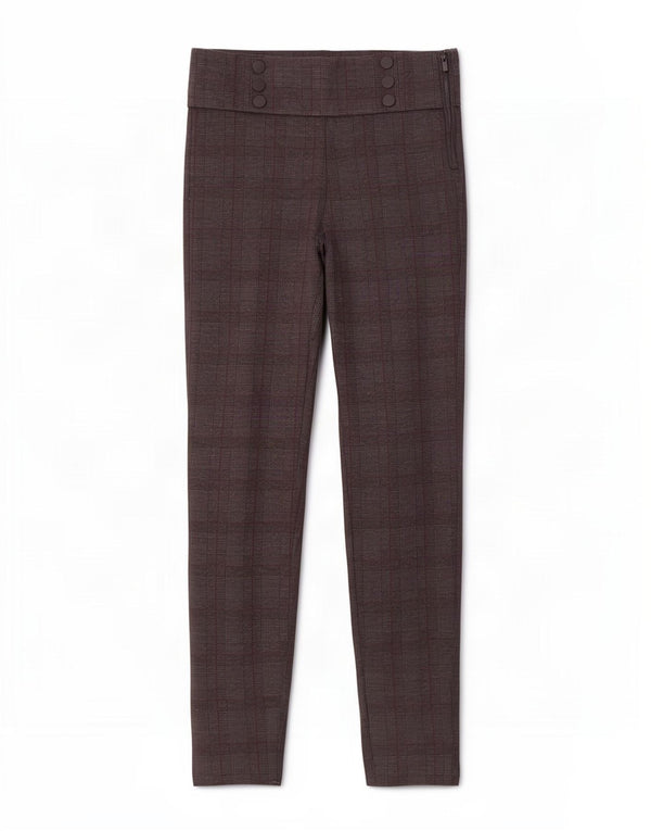 Pantaloni casual da donna Zara Trafaluc con legging medi W30 L29 a quadri grigi