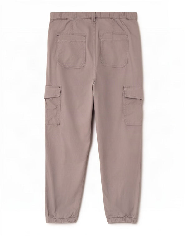 Pantaloni cargo da jogging da donna Marks & Spencer UK 14 Large W32 L28 Grigio