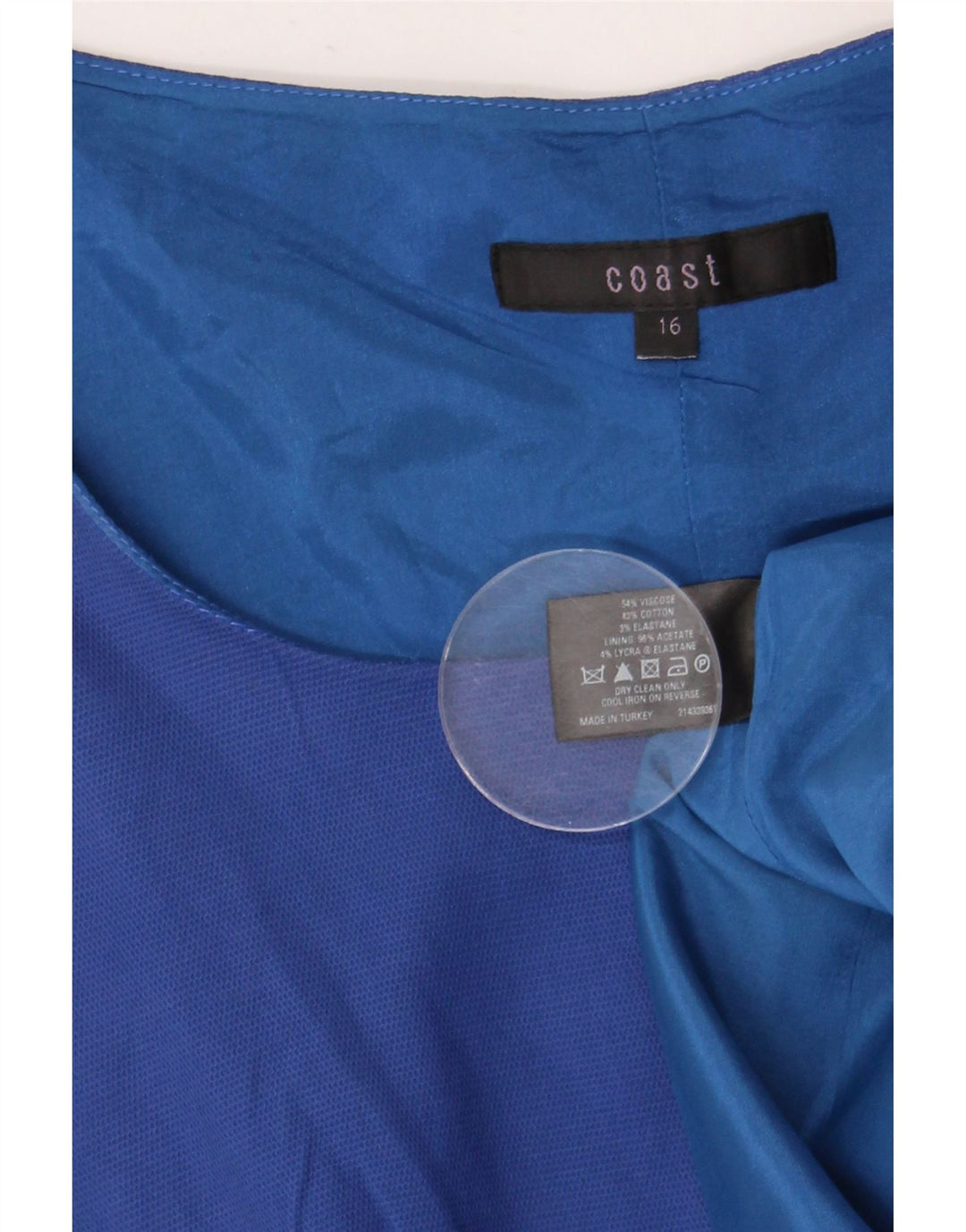 Abito tubino da donna Coast UK 16 grande cotone blu