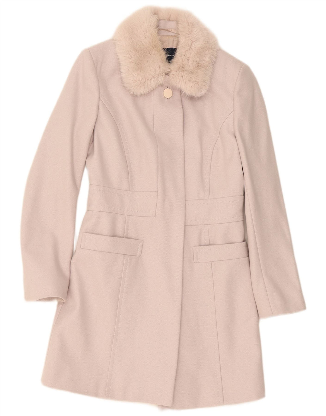 Cappotto da donna French Connection UK 8 piccolo in lana beige