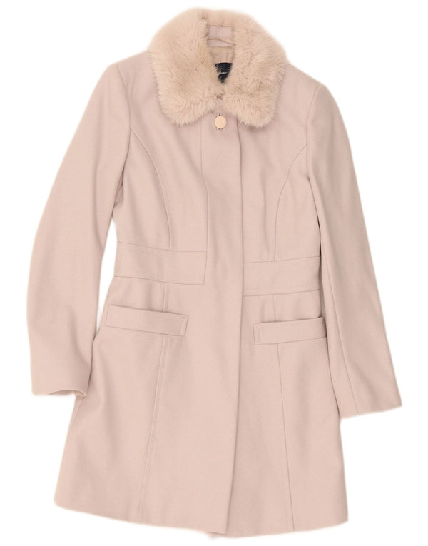 Cappotto da donna French Connection UK 8 piccolo in lana beige