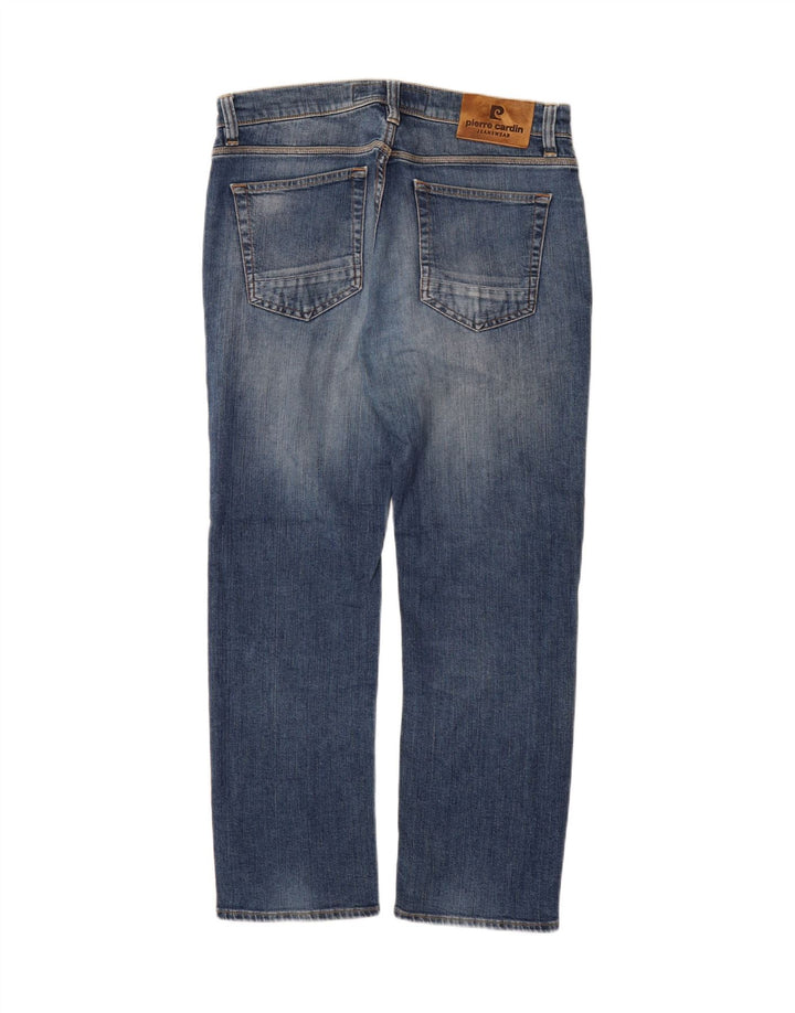 PIERRE CARDIN Mens Straight Jeans W35 L30 Blue Cotton Vintage Pierre Cardin and Second-Hand Pierre Cardin from Messina Hembry 
