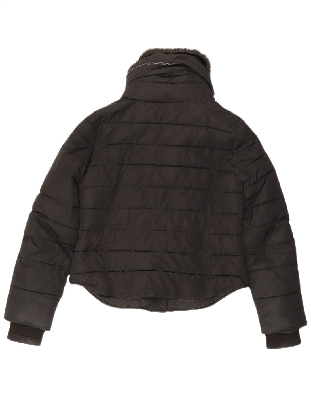 Giacca imbottita con cappuccio da donna French Connection UK 10 piccola poliestere nero