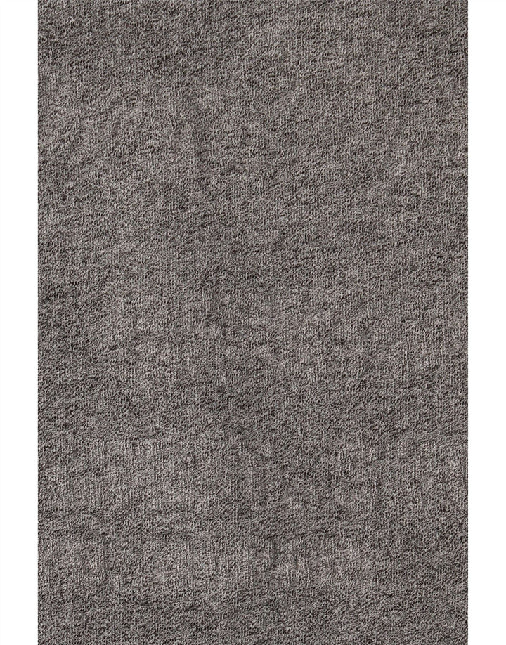 Maglione con cappuccio da uomo Superdry in cotone chiazzato grigio medio