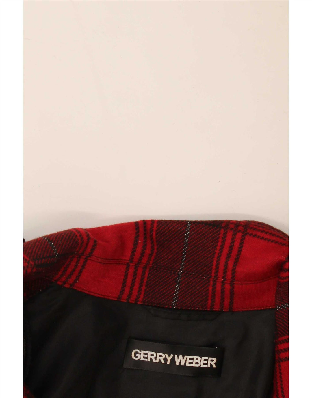 Gerry Weber Giacca blazer da donna a 2 bottoni UK 12 Medium Red Check