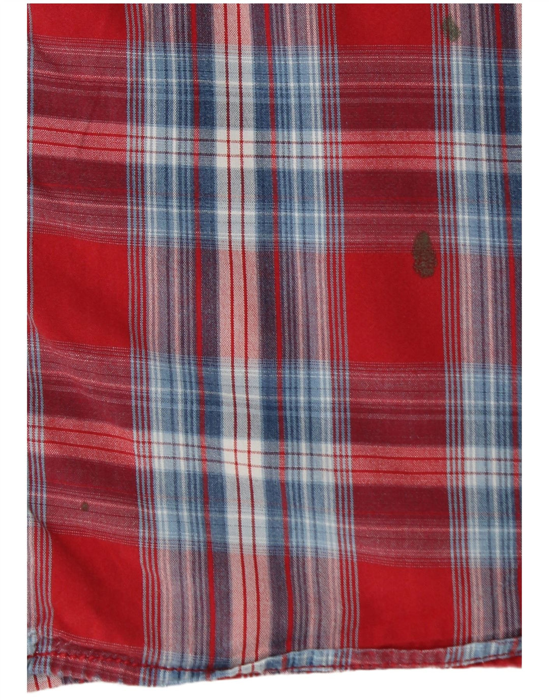 FAT FACE Camicia da uomo XL in cotone a quadri rossi