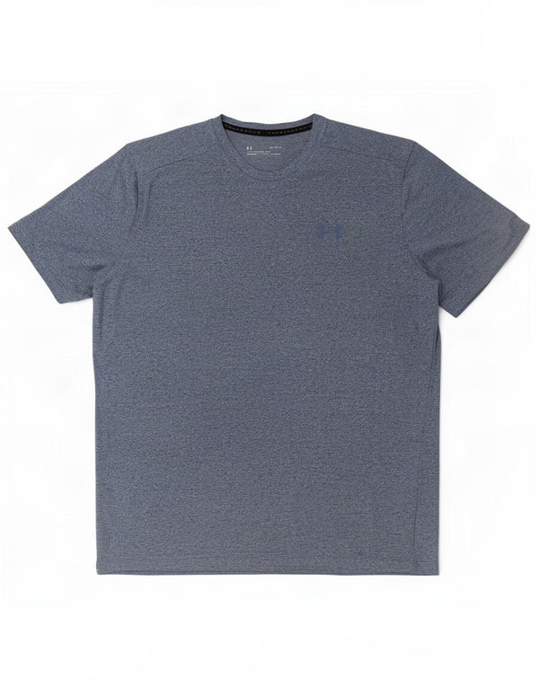 Maglietta Under Armour da uomo Heat Gear, vestibilità ampia, grande blu screziato