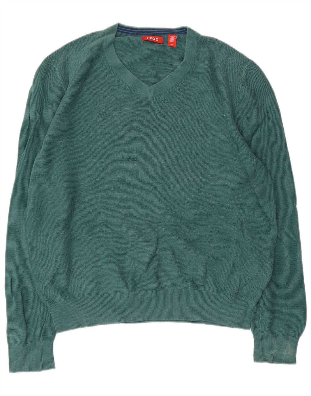 Maglione da donna oversize con scollo a V IZOD UK 10 piccolo verde