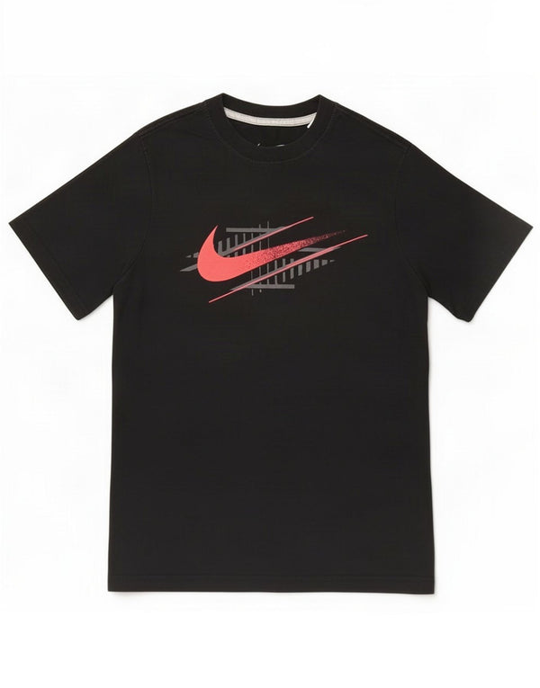 T-shirt grafica Nike da bambino 10-11 anni media nera