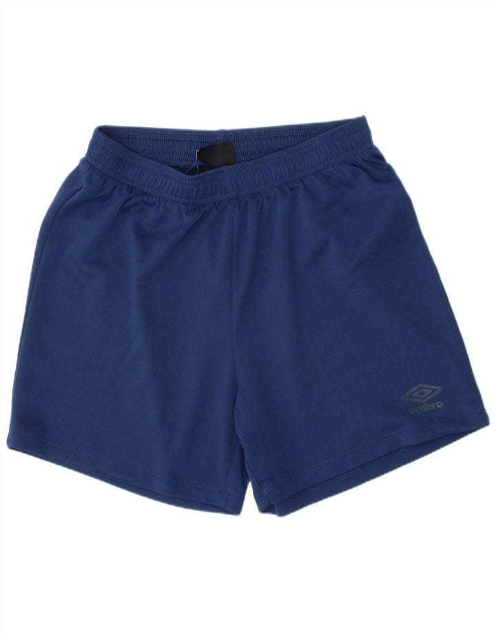 Pantaloncini sportivi da bambino Umbro 11-12 anni Large in poliestere blu navy