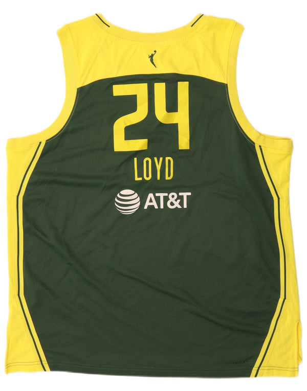 Canotta grafica Nike Seattle da uomo 2XL poliestere color block verde