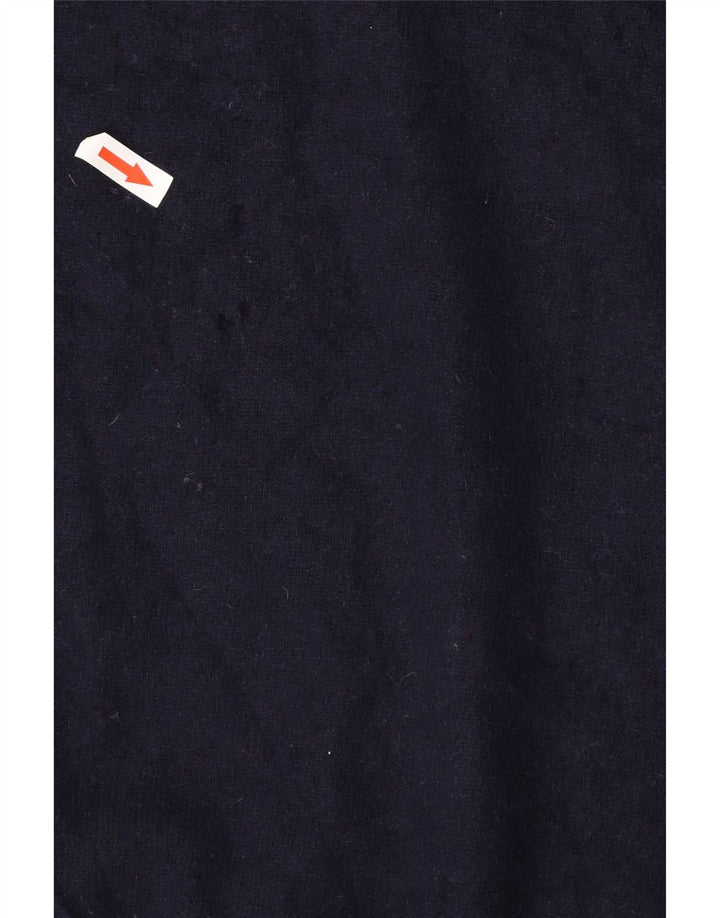 Maglione da uomo Marks & Spencer con scollo a V grande in cashmere blu navy