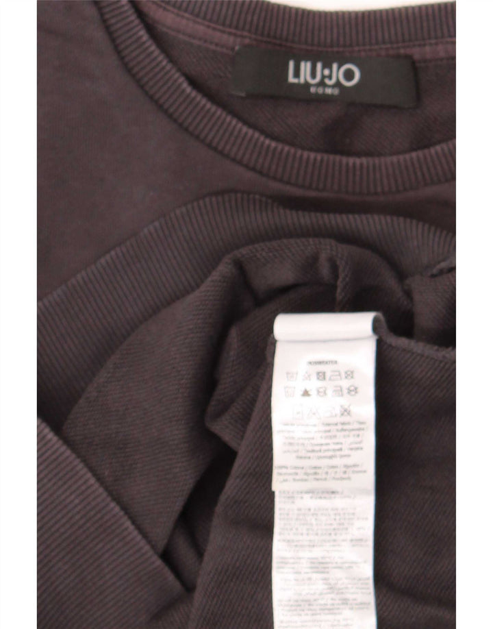 Liu Jo Felpa Uomo Maglione Large Grigio Cotone