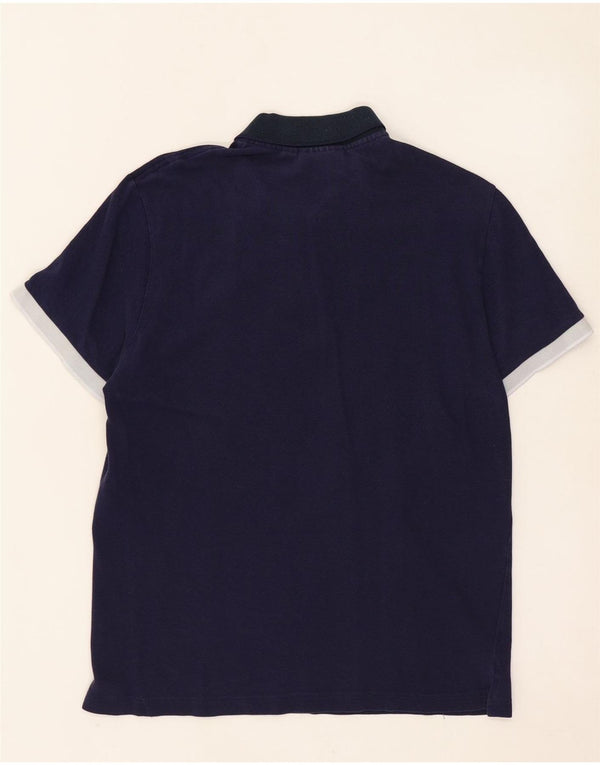 Polo LACOSTE da uomo vestibilità regolare taglia 4 cotone medio blu navy