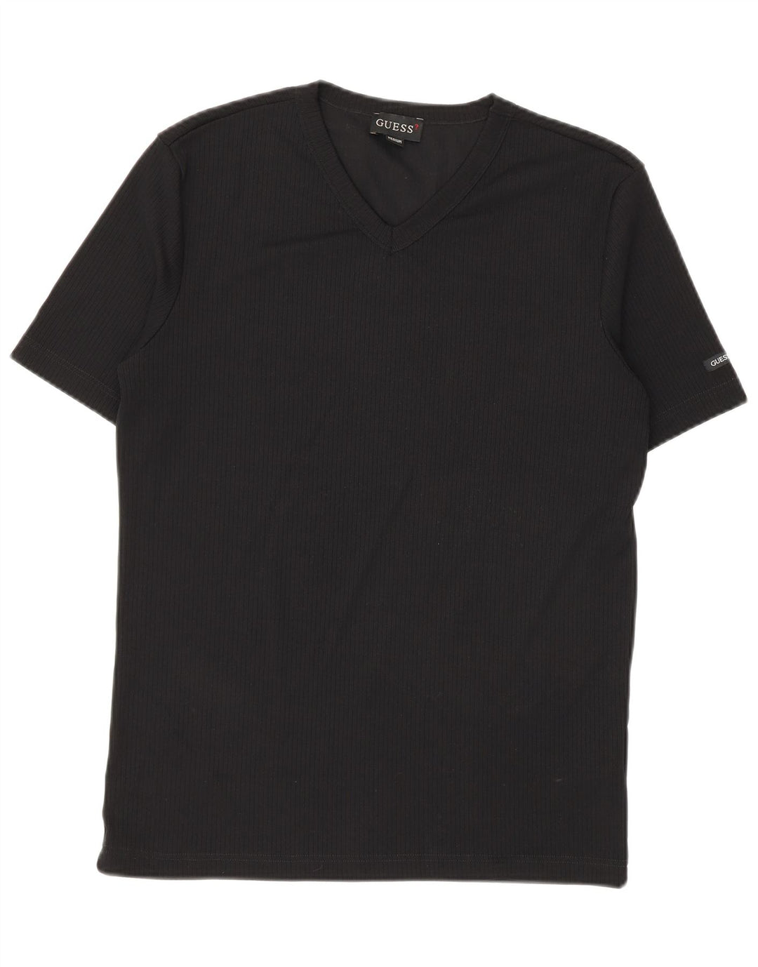 T-shirt da uomo Guess Top media in nylon nero