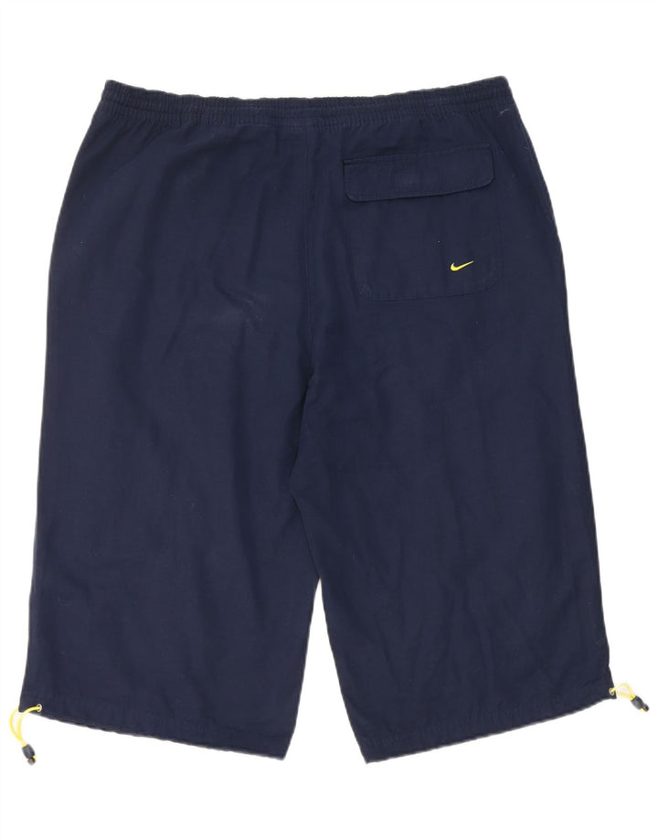 Pantaloncini bermuda cargo da uomo Nike medi W36 blu navy cotone sportivo