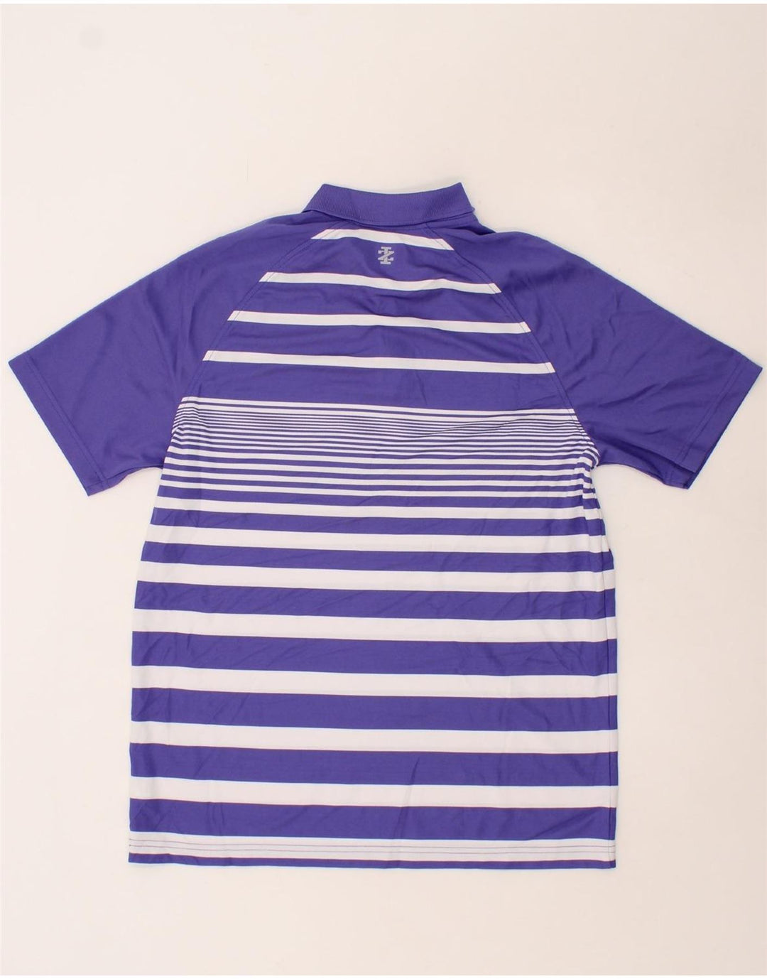 IZOD Mens Polo Shirt Medium Purple Striped Vintage Izod and Second-Hand Izod from Messina Hembry 