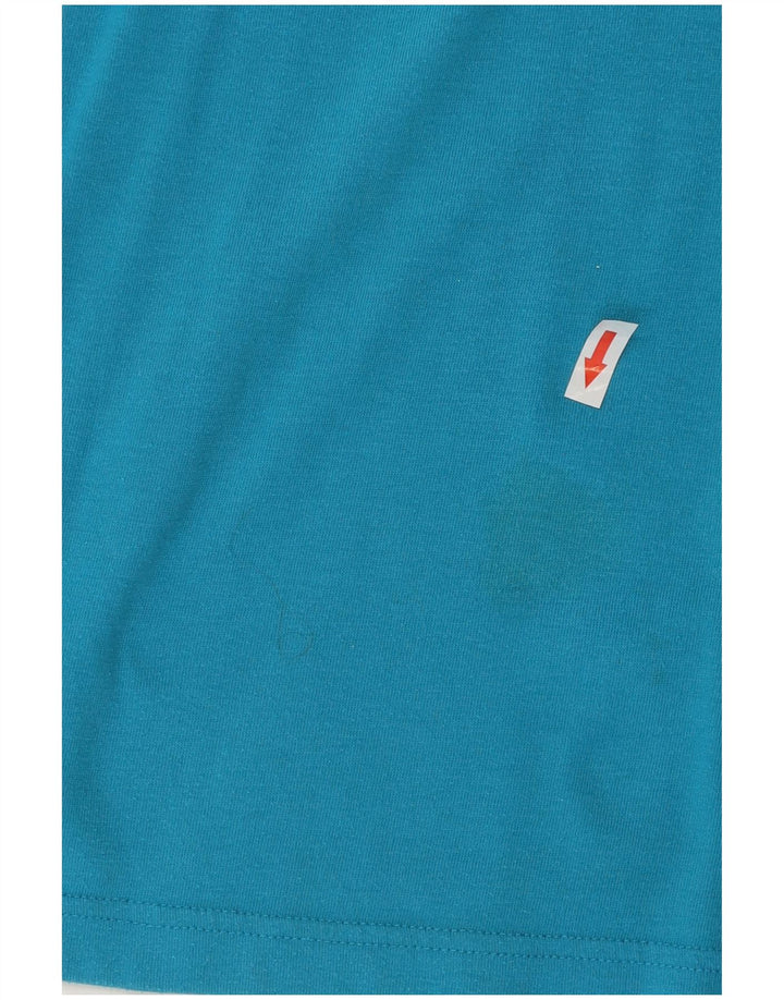 T-shirt grafica da ragazzo Adidas Top 15-16 anni in poliestere blu