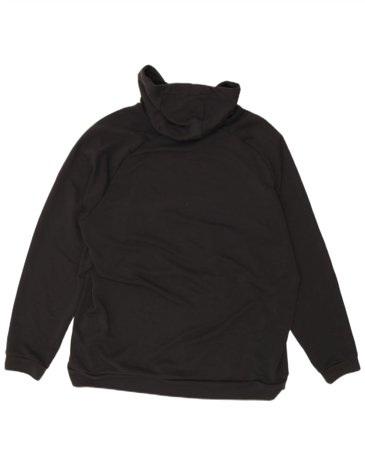 Felpa con cappuccio grafica Nike Dri Fit da uomo 2XL poliestere nero