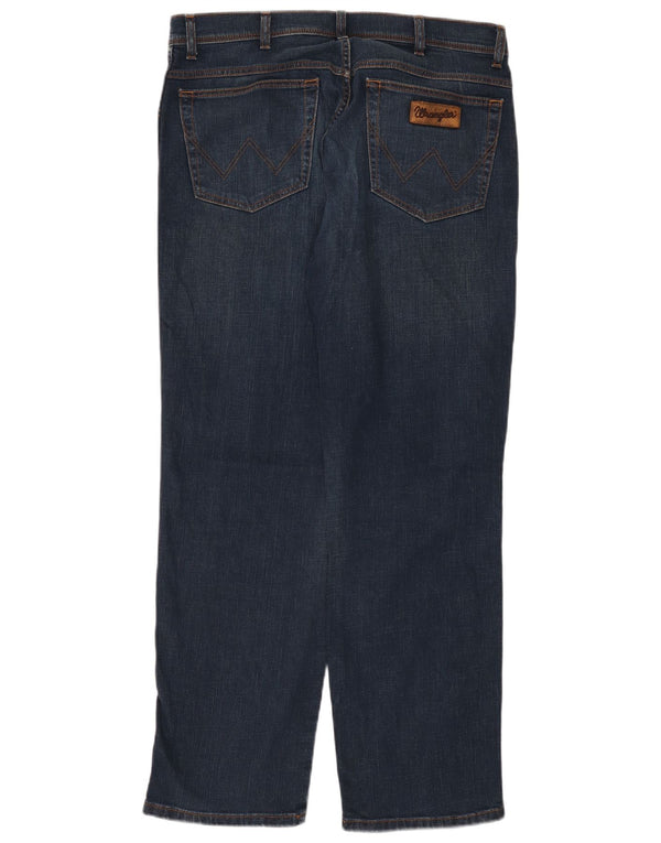Jeans dritti da uomo Wrangler Texas W36 L32 cotone blu