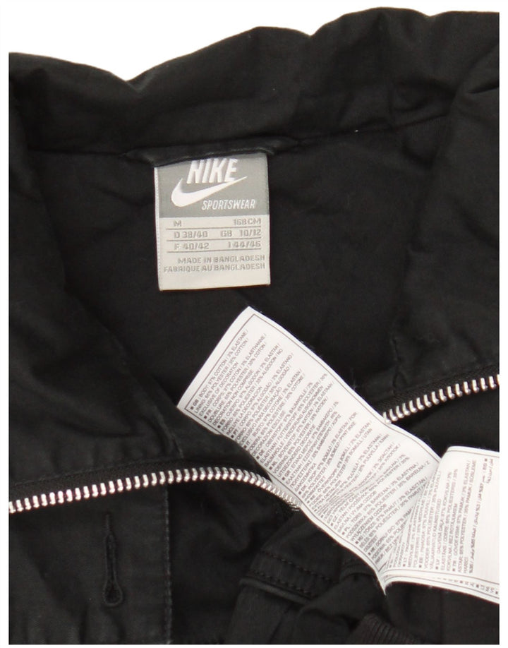 Giacca bomber da donna Nike UK 10/12 cotone nero medio