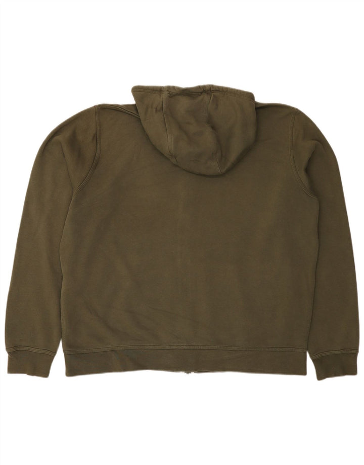 Felpa con cappuccio e zip Nike da uomo 2XL Cachi