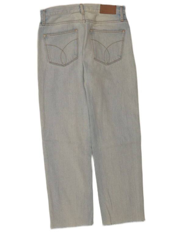 Jeans dritti da donna Calvin Klein W28 L25 cotone blu