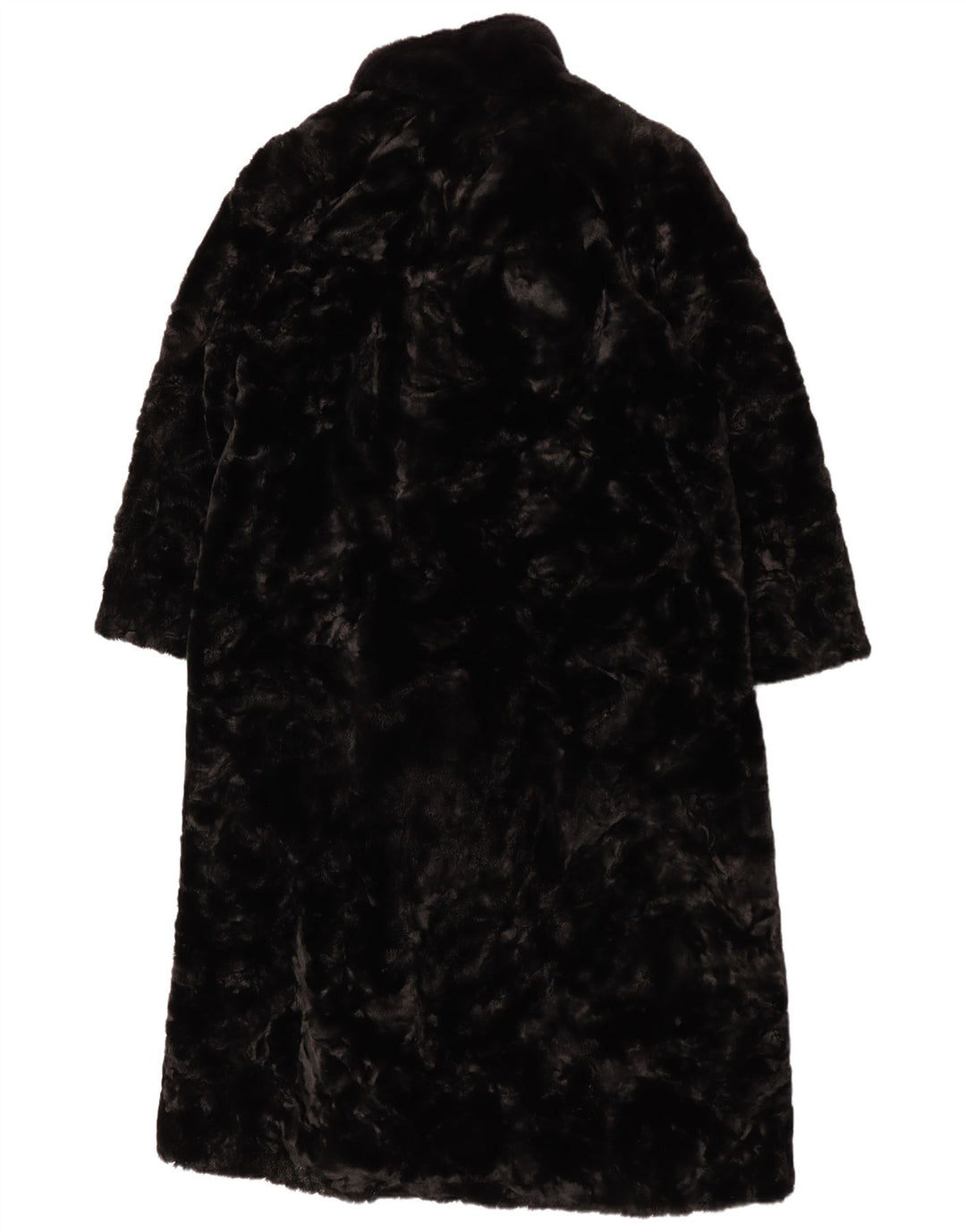 Cappotto da donna in pelliccia sintetica Libra UK 16 grande modacrilico nero