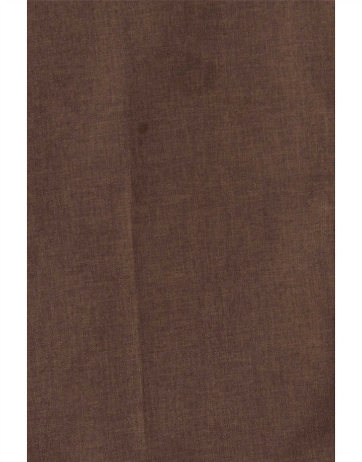 Pantaloni casual dritti da uomo Farah W42 L29 Classico poliestere marrone
