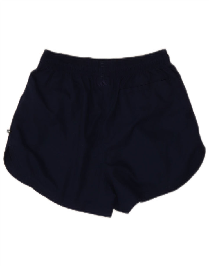 Pantaloncini sportivi Adidas da donna UK 12 medio blu navy poliestere