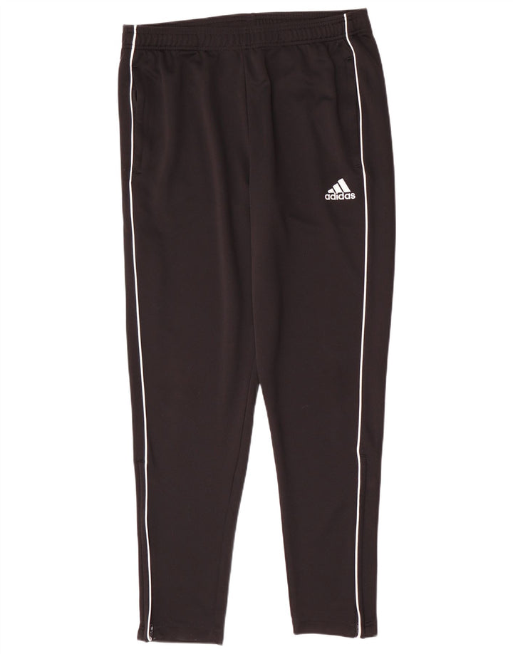 Pantaloni da tuta da uomo Adidas Large neri in poliestere