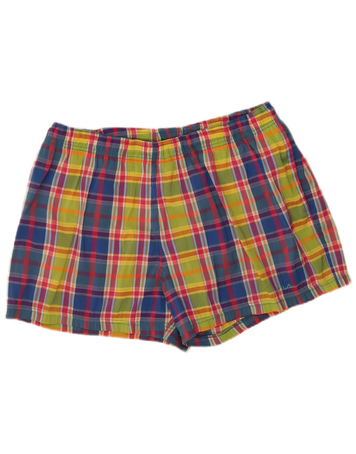Pantaloncini da bagno Fila da uomo IT 52 Large multicolore a quadri
