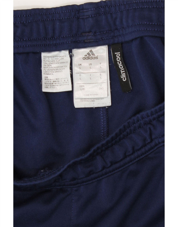 Pantaloni da tuta Adidas Climacool da uomo grandi color block blu navy