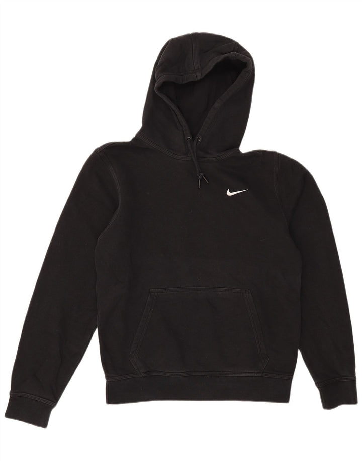 Felpa con cappuccio da uomo Nike Small in cotone nero