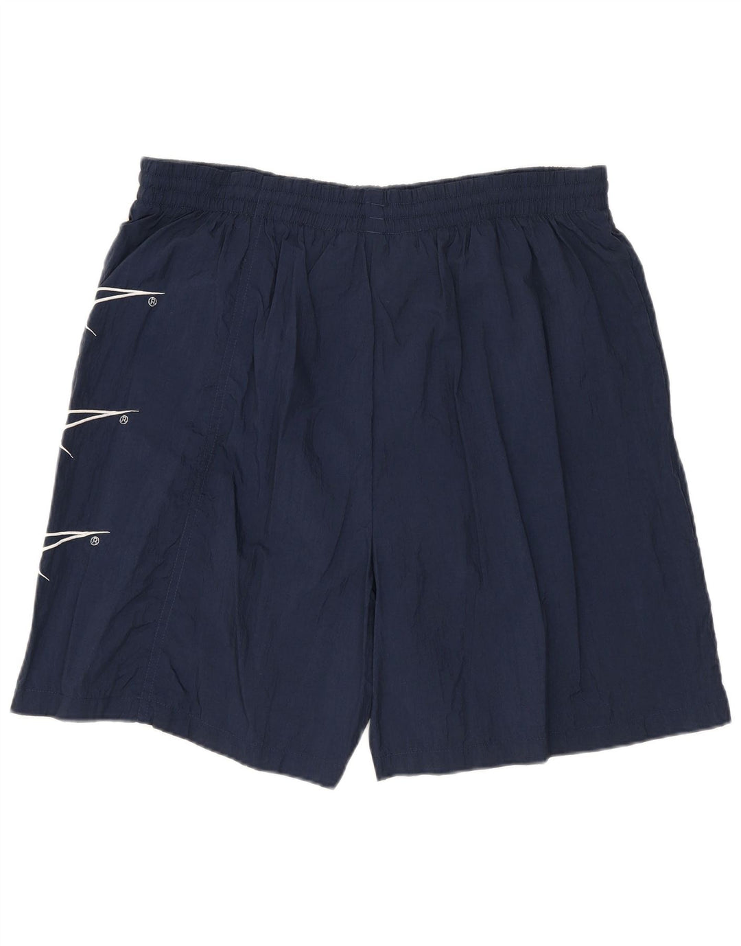 Pantaloncini da bagno grafici da uomo REEBOK grandi in nylon blu navy