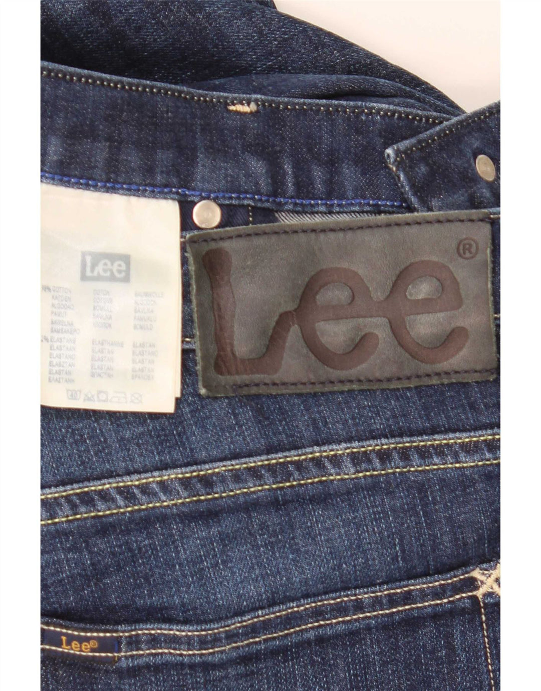 Jeans dritti da uomo Lee Powell W33 L31 cotone blu